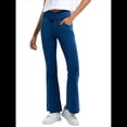 thumbnail image 3 of Leggings de Yoga de Mezclilla Ajustados con Bolsillos y Cintura Alta para Mujer Azul Medio S, 3 of 7
