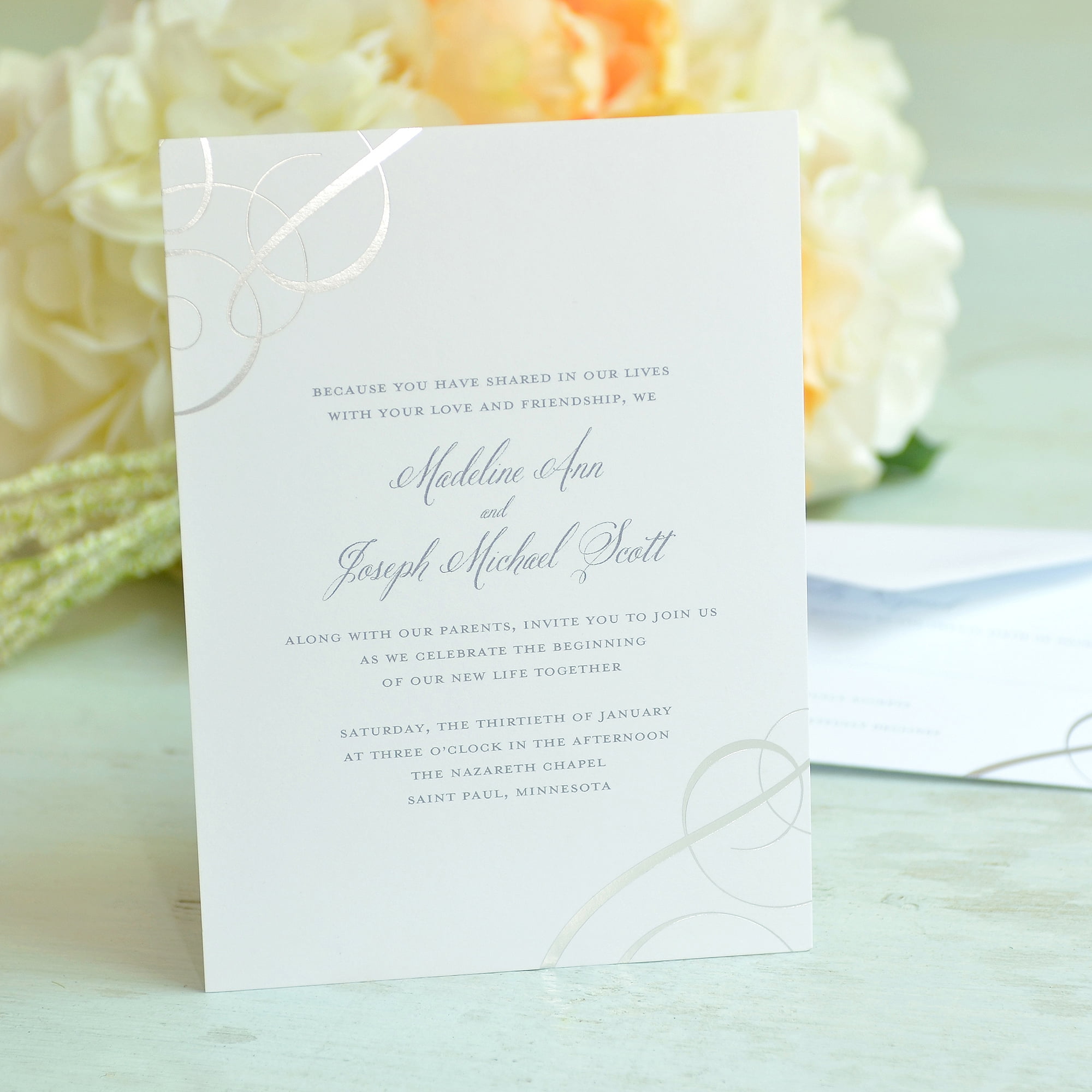 Wilton Gold Scrollwork Wedding Invitation Kit for 50 for sale online 