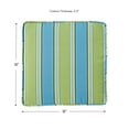 thumbnail image 4 of Greendale Home Fashions 18 x 18 in. Cayman Stripe Outdoor Dining Seat Cushion (4-Pack), 4 of 6
