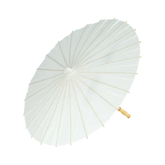 Raindrops  Small Parasol Festival Umbrella DIY Blank Paper Oil-paper Primary School