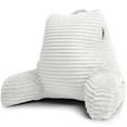 thumbnail image 2 of Nestl Backrest Reading Pillow, Back Support Pillow with Arms, Shredded Memory Foam Bed Rest Pillow, White, 2 of 7