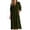 *Army Green, variant on ClodeEU Women's V Neck 3/4 Sleeve A Line Midi Dress with Pockets,Solid Casual Loose Summer Swing Dress Red,Women's Plus XXL