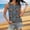 003Navy, variant on Women's Crew Neck Sleeveless Tank Top Casual Tropical Print Circular Jacquard Knit Summer Beach Tops