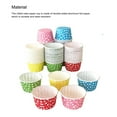 thumbnail image 4 of Yuarrent 50 Uds. De vasos para helado, cuencos de papel de un solo para postres, recipientes para alimentos, forro para magdalenas, Type2 NO2, 4 of 6