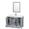 thumbnail image 6 of Wyndham Collection WCS141448SGYWQUNSM24 Sheffield 48" Free Standing Single Basin Vanity, 6 of 7