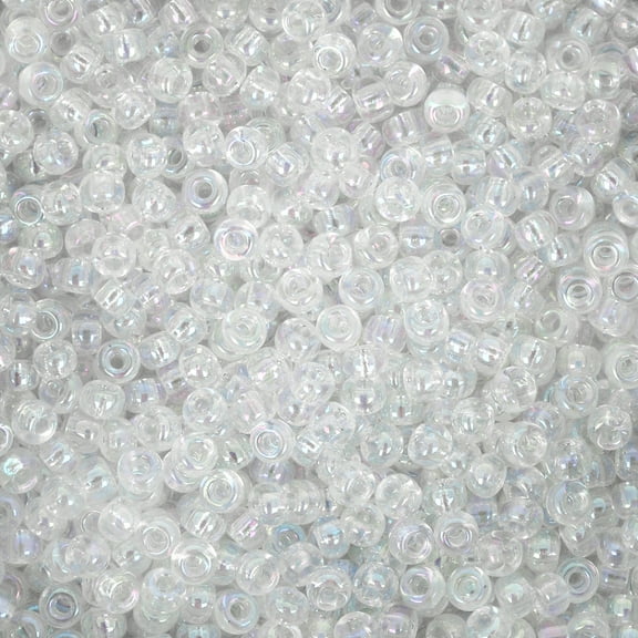 Miyuki Round Seed Bead Size 8/0 22g Crystal AB