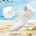 thumbnail image 4 of ZUTY Water Shoes for Women Barefoot Adult Quick Dry Aqua Socks Lightweight Swim Shoes for Surfing Swimming Beach Sports Kayaking Diving Non Slip Design White 11 Size, 4 of 5
