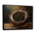 thumbnail image 2 of Designart "Thorns Coronet Christian Symbol" Christianity Floater Framed Canvas Prints, 2 of 5