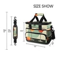 thumbnail image 3 of FORMRS Insulated Cooler Bag 24 Cans Capacity Soft Leakproof Lunch Box with Side Pockets, Red Glasses, 3 of 7