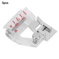 thumbnail image 2 of Keenso 5pcs Adjustable Presser Feet Bias Binder Sewing Machine Presser Foot Kit Sewing Machine Attachment Accessory Fit For Brother, 2 of 8