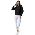 thumbnail image 2 of Lee Women's and Plus Crew Neck Cropped Waffle Knit Pullover Top, S-4X, 2 of 4