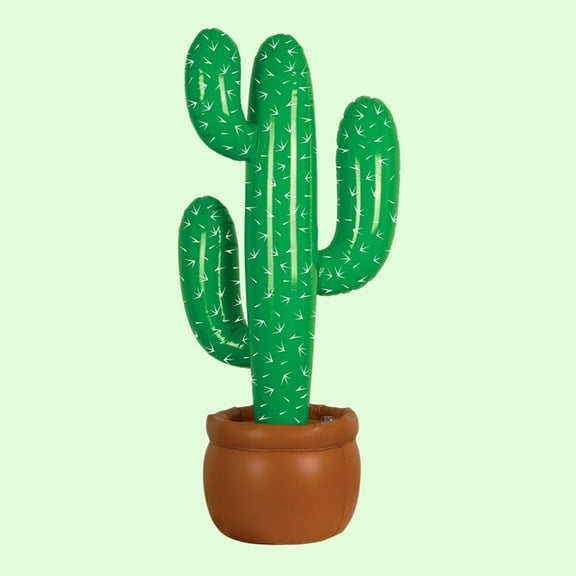 WHAMVOX Inflatable Cactus Decoration for Party Decorating Made of Durable PVC Green Color