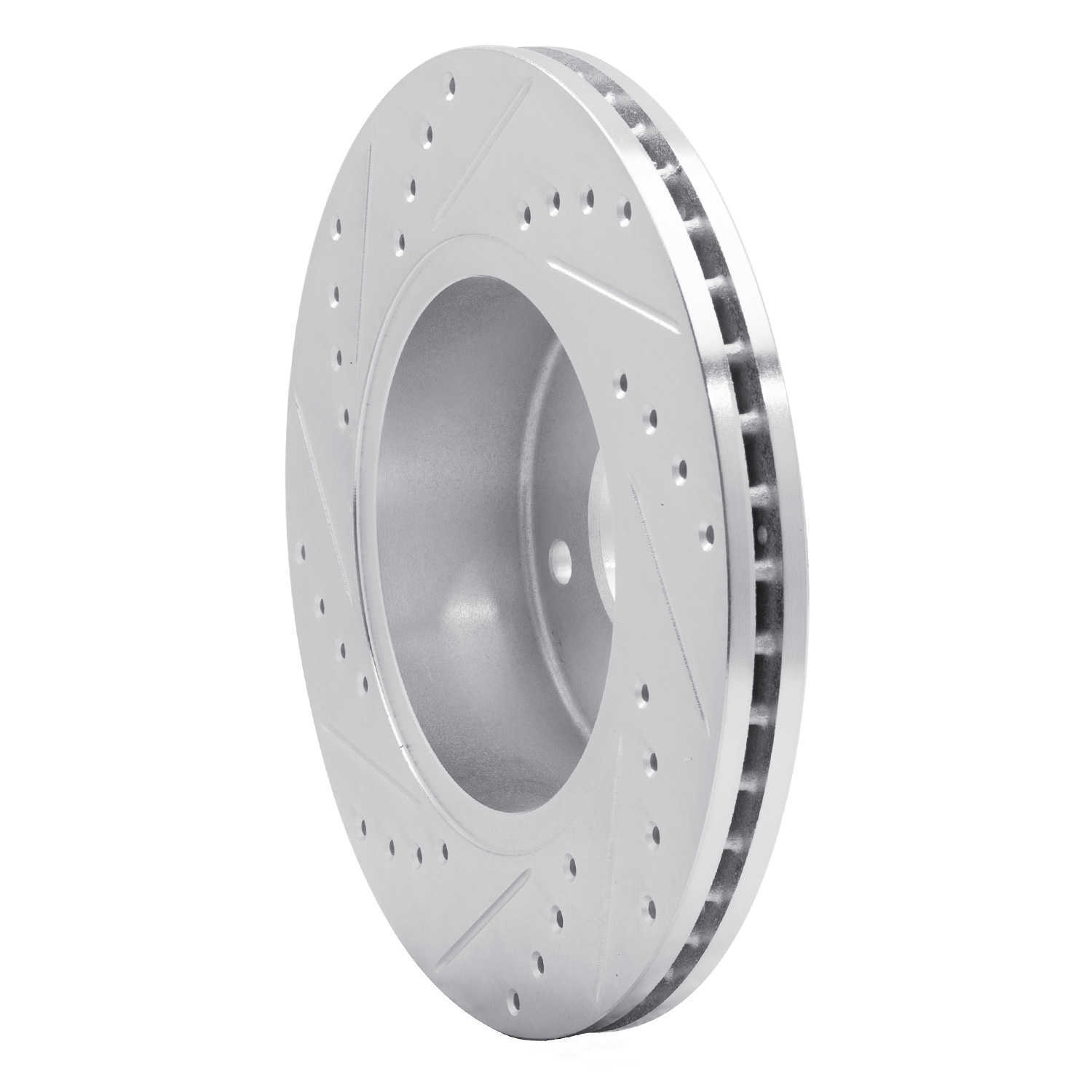 Dynamic Friction Company 631-11003R DFC Brake Rotor - Drilled And Slotted - Silver