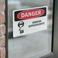 thumbnail image 4 of (2 Pack) Sodium Hypochlorite OSHA Danger Sign 10 Inch X 7 Inch Vinyl Label Decal Sticker Weather Resistant, UV Protected for Workplace, Business, and Construction Site, Made in the USA, 4 of 7