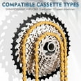 thumbnail image 7 of BUCKLOS 6/7/8/9/10/11/12 Speed Bike Chain,Half Hollow/Full Hollow Bicycle Chains for Road Bike/Mountain Bike/MTB//BMX,Silver/Gold 1/2 x 11/128 Inch 116 Links with Quick Link, 7 of 7