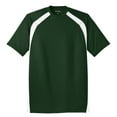 thumbnail image 5 of Sport-Tek Dry Zone Colorblock Crew-4XL (Forest Green/White), 5 of 6