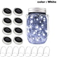 thumbnail image 2 of Luces solares para tarros de cristal, paquete de 10 luces LED colgantes para tapa de tarro con colgador (sin tarros) para jardín, 2 of 5