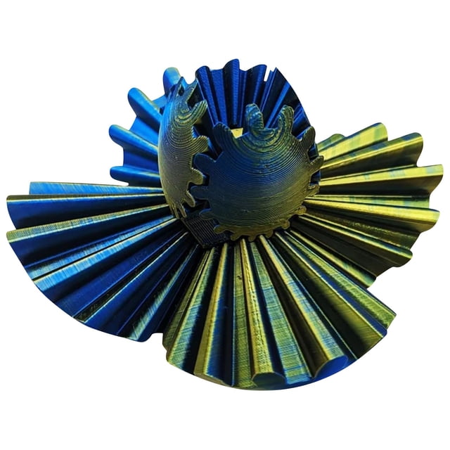 3D Printed Gear Ball Spins Ball Gear Fidgets Toy,3D Printed Work Or Travel Stress Relief Toy,Activity Gear Ball For Adults & Kids Ages 6+