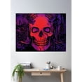 thumbnail image 2 of Skull Demon Poster Wall Art, Modern Wall Decor For Living Room Bedroom, 16x24 UNFRAMED, 2 of 3