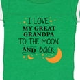 thumbnail image 4 of Inktastic I Love My Great Grandpa to the Moon and Back Boys or Girls Baby Bodysuit, 4 of 5