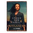 thumbnail image 1 of Letrero de pared vintage con diseño de Outlander TV Show, 20 x 30 cm, hierro, 1 of 1