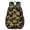 Excavator and Loader Black Pattern, variant on Excavator and Circle Yellow Pattern 17" Waterproof Oxford School Backpacks for Teens, S-Shape Padded Straps, for School, Travel, Hiking, Camping