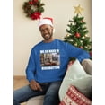thumbnail image 2 of Retro Frogtown Record Store Christmas Graphic Men's Sweatshirt, 2 of 3