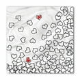 thumbnail image 1 of Black and White Bandana, Wedding Heart Shape, Unisex Head and Neck Tie, by Ambesonne, 1 of 2