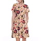thumbnail image 1 of Balery gold Skull Guitar record Vestidos sueltos de manga corta para mujer, vestidos de verano 2025, vestidos casuales de corte A con vuelo., 1 of 6