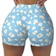 thumbnail image 2 of Fotbe Blue Popcorn Shorts Sin Costuras – Shorts Deportivos de Cintura Alta para Mujer, Elásticos para Gimnasio, Yoga, Running o Ciclismo-Small, 2 of 8
