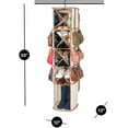 thumbnail image 5 of Smart Design Hanging Smart Carousel Organizer w/ Pockets & Steel Metal Hook - 360 Degree Swivel - Heavy Duty Fabric - Clothing, Shoes, & Closet - Home Organization (5-Tier, 16-Pockets), 5 of 9