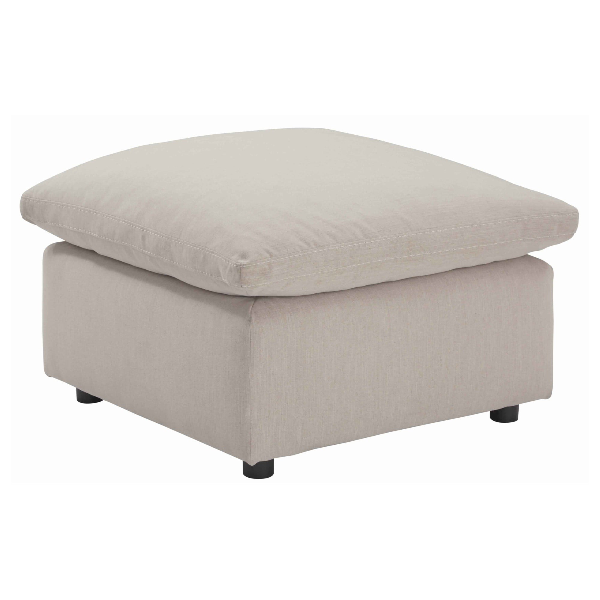 Transitional Style Oversized Ottoman with Loose Pillow Top Seating