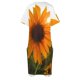 thumbnail image 4 of Vestido holgado de girasol y sol para mujer traje de diseñador de lujo con bolsillos para fiesta de noche y graduación, 4 of 6