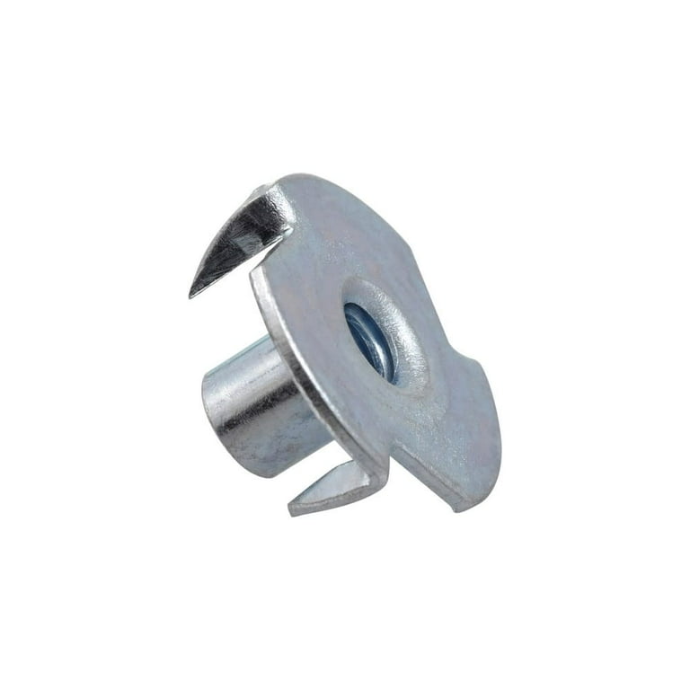 Hillman 1/4 in. Zinc-Plated Steel SAE Tee Nut 100 pk Hillman 1/4 in. Zinc-Plated Steel SAE Tee Nut 100 pk