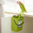 thumbnail image 4 of Household Cabinet Door Wall-mounted Small Trash Can Plastic Mountable Basket, 4 of 19