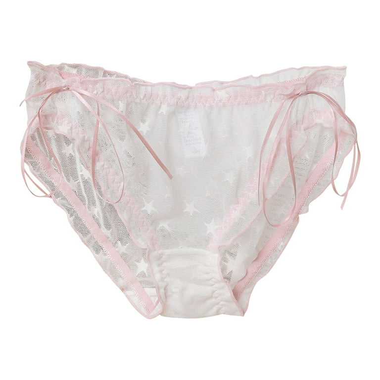 Ladies Lace Satin Underpants High Waist Briefs Panties Seamless