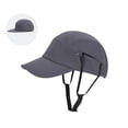 thumbnail image 4 of Women's Summer Sun Hat, Breathable Baseball Cap with Hidden Windproof Chin Strap, Lightweight Outdoor Sports Hat for Hiking, Riding, Running, and Beach - Grey, 4 of 9