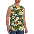 thumbnail image 2 of Kdxio Sunflowers And Butterflies for Men's Muscle T-shirt,Sleeveless for Workout Running Athletic Gym Lounge Casual, 2 of 7