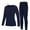 Navy Blue, variant on Roadbox Thermal Underwear Sets for Women, Long Johns Fleece Lined Top & Bottom, Warm Skiing Base Layer Cold Weather Winter