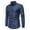 Blue, variant on Njoeus Men's Floral Slim Fitted Business Dress Shirt, Men Button Up Long Sleeve Wrinkle-Free Formal Dress Shirts