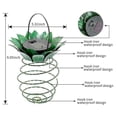thumbnail image 3 of Nuevo 2 piezas Luces solares para jardín Luces de piña Decoración para exteriores Lámpara decorativa de pared impermeable Lámpara decorativa, 3 of 4