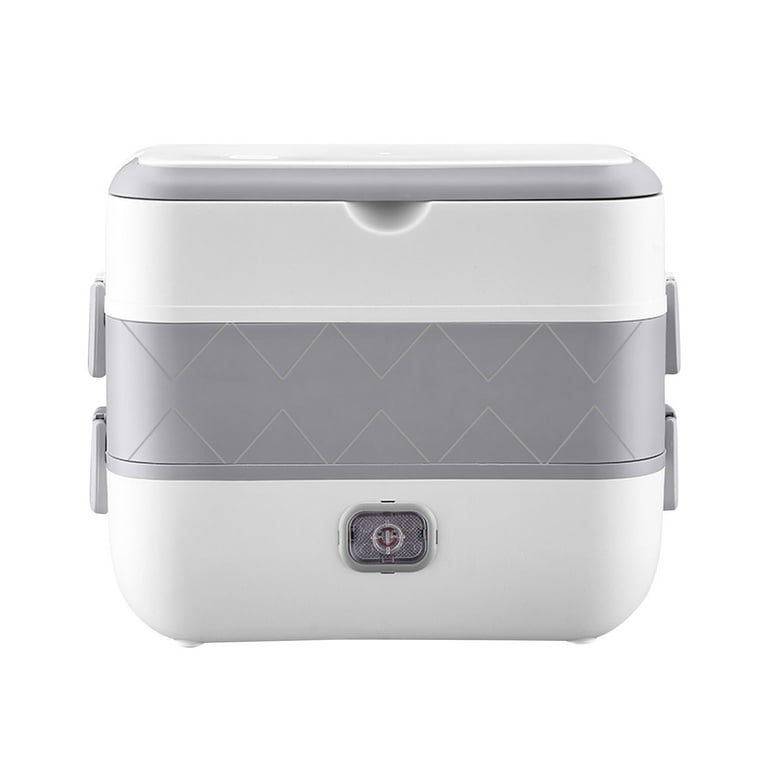 Penkiiy Electric Lunch Box Food Heater - Portable Food Warmer Lunch Box for  Car & Home – Leak proof, Lightweight & Durable，Size 9.4×6.47×4.3 In，1.05 L  Removable Stainless Steel Container 