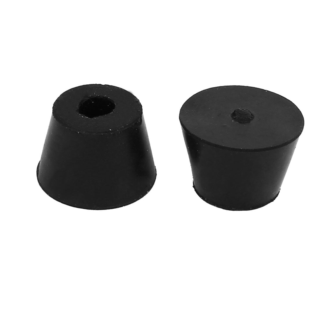 29mmx20mm Rubber Cone Shaped Furniture Foot Pads Bumper Black 20pcs