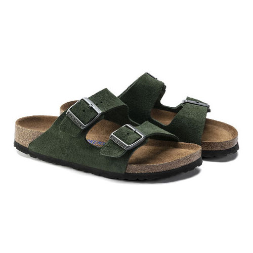 birkenstock arizona soft footbed green