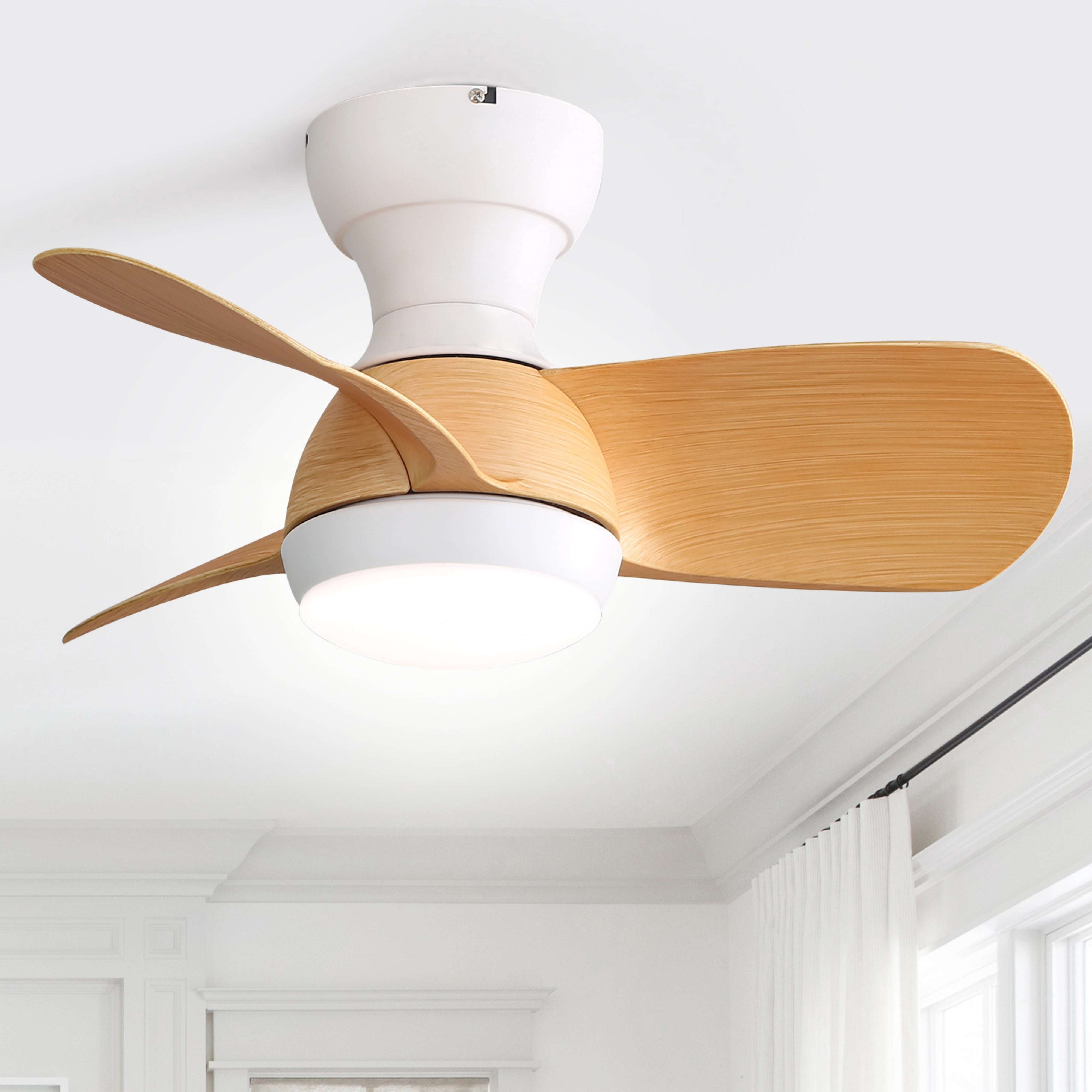 Sofucor Quiet 23 Inch Ceiling Fan with LED Light for Children's Rooms Dining Room Patio