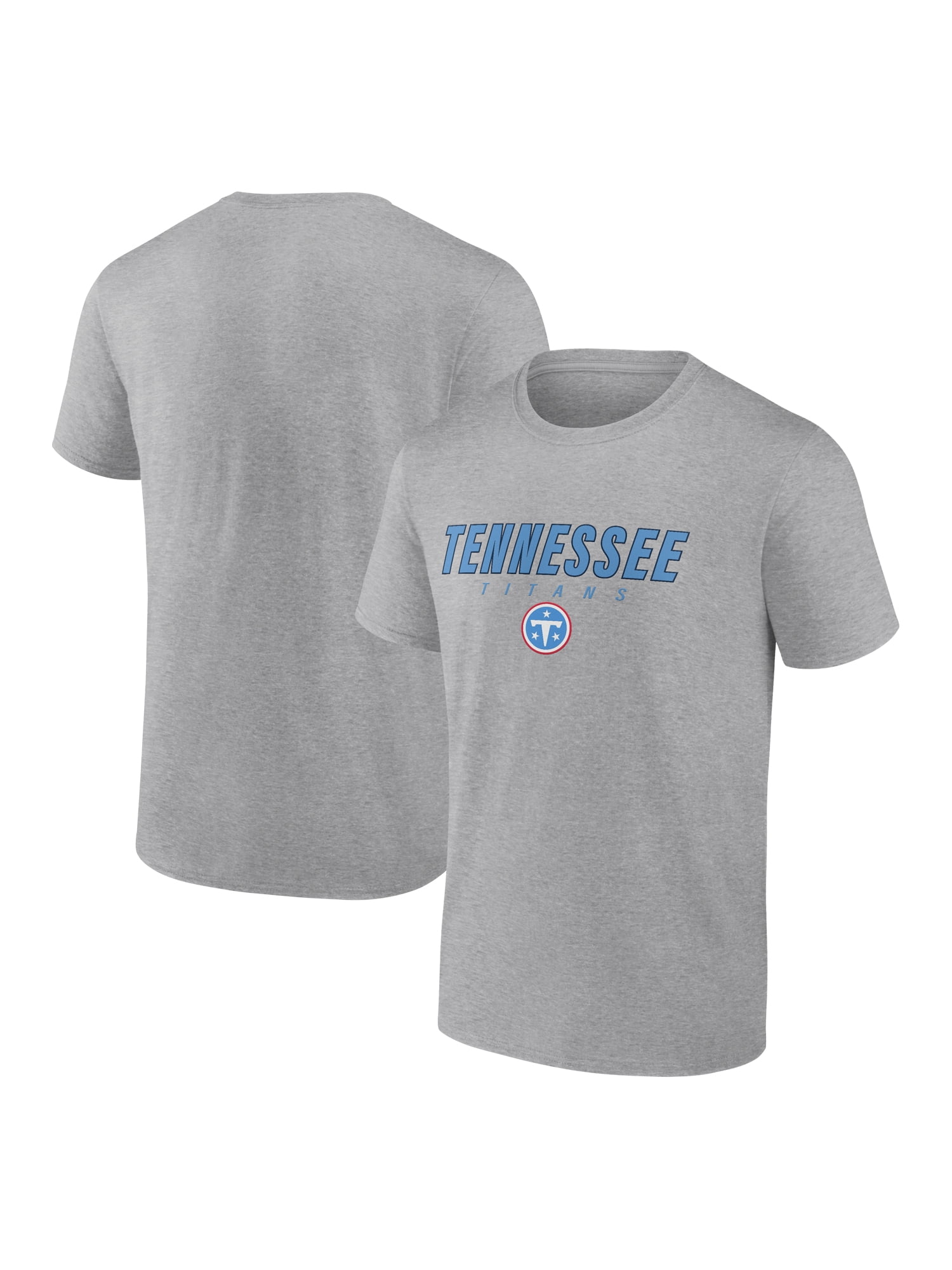 NFL Tennessee Titans Men's Cotton Gray Heather Short Sleeve T-Shirt
