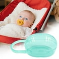 thumbnail image 5 of HAXMNOU Pacifier Case Pacifier Holder Case 3.11x1.93 Inch Pacifier Container Compact Dustproof Travel Box for Newborn Infant Baby BPA-Free and Easy to Clean, Green, 5 of 5
