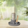 thumbnail image 1 of incienso de , incensario de escritorio, quemador de incienso 1 para decoración de sala de estar estilo granja. Gris, 1 of 8