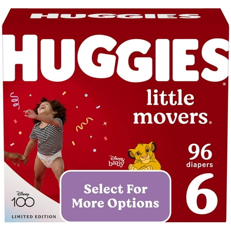 UPC: 0036000535167 | Huggies Little Movers Baby Diapers Size 6 96 Ct (Select for More Options)
