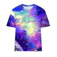 thumbnail image 3 of XMMSWDLA Women Tie Dye Print Tee Crew Neck Short Sleeve Loose Casual T-Shirt Tops Short Sleeve Shirts for Women, 3 of 3